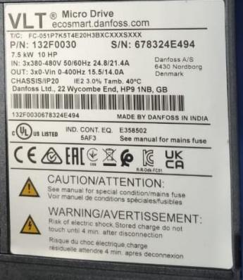 Частотный преобразователь Danfoss VLT 132F0030