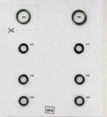 Комплект уплот.0490623418 Bosch Rexroth
