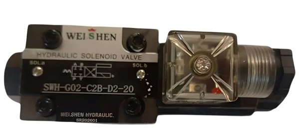 Клапан гидравлический с соленоидами и контактной группой WELSHEN SWH-GO2-C2B-D2-20