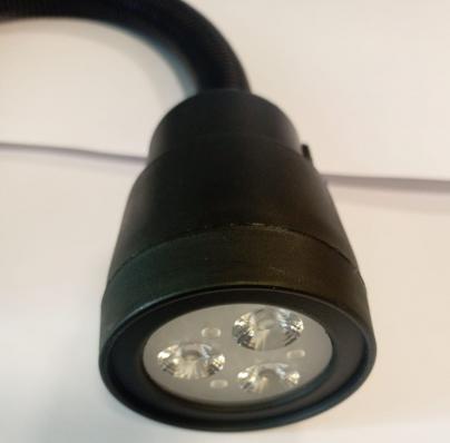 Светильник (рабочий свет) LED 5Вт 360 гибкий стержень для ленточнопильных станков и станков ЧПУ 24V 36V
